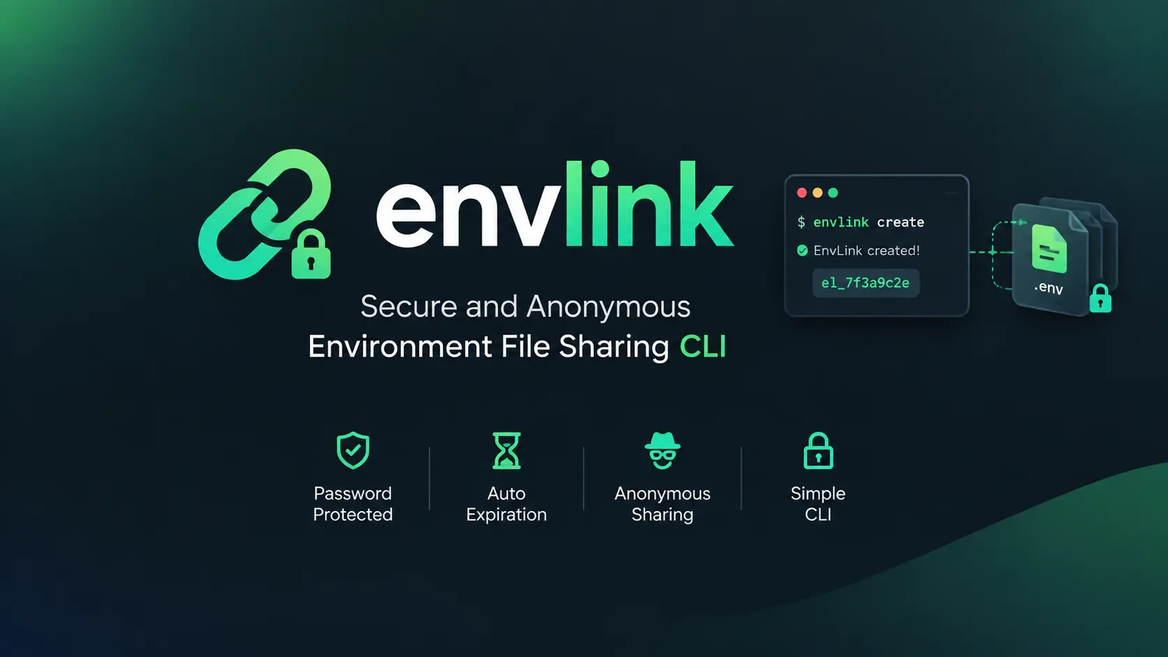 EnvLink - Secure and Anonymous ENV File Sharing